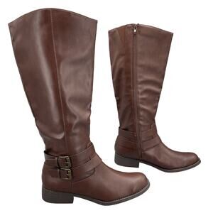 NEW Style & Co Women’s Maliaa Knee High Riding Boots Brown Size 8.5M